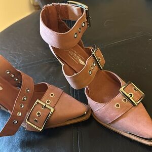 Free People Jeffery Campbell The Hendrix Heel - Blush - Size 7.5 - Never Worn